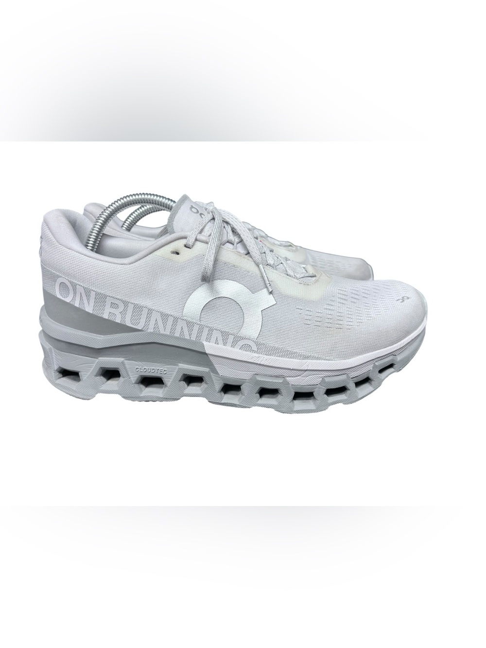 On Cloudmonster 2 Mens Running Shoe - Frost / Rock * Size: 9.5